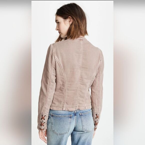 BlazerFree People Jagger Dusty Mauve Pink Jacket size M - Picture 2 of 11